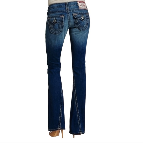 True Religion Denim - 💖HOST PICK 💖TRUE RELIGION Joey Low Rise Flare Jeans Size 26 EUC